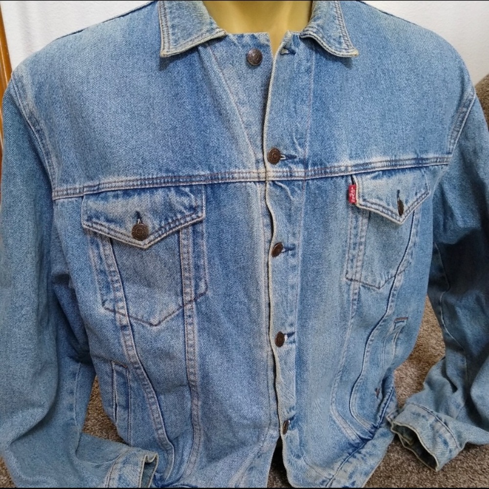 Levis 70503 Trucker Denim Blue Jean Jacket XL
